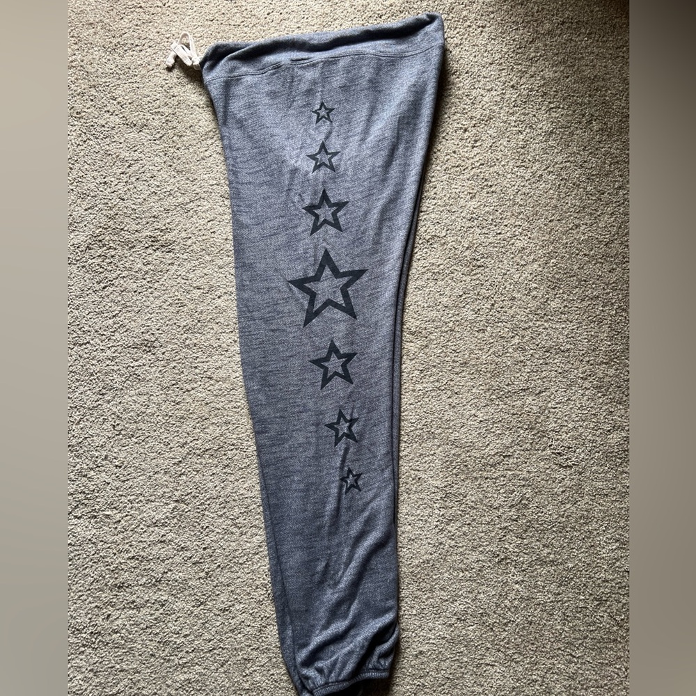 Sundry Side Stars Classic Sweatpants Joggers Size 2 Med Drawstring Lightweight